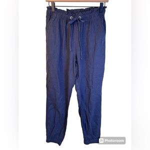 Social Standard by Sanctuary Solstice Pants 55% Linen Pull-On Jogger Size XS